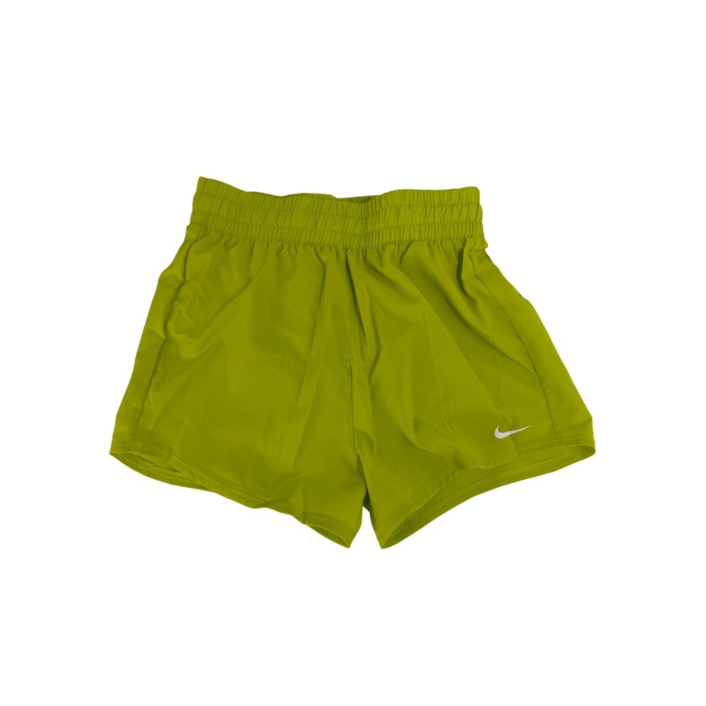 Nike Dri-FIT One High-Waisted Woven Training Shorts Girls S Green New DX4967-308